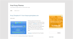 Desktop Screenshot of freeproxythemes.com