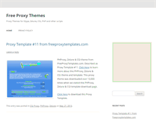 Tablet Screenshot of freeproxythemes.com